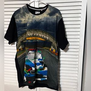 men's colorful printed t-shirt size 2XL